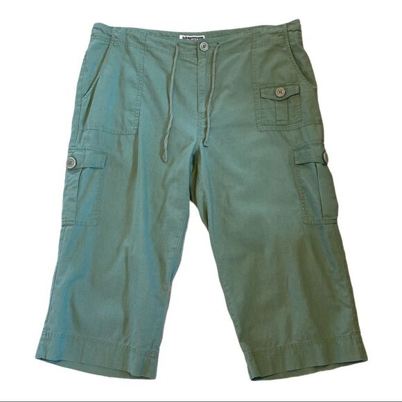 Route 66 Women’s linen cotton blend cargo Capris - Picture 1 of 7